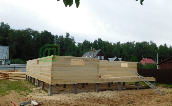 Строительство дома из бруса по проекту ДБ102 в Наро Фоминском районе, д. Санники