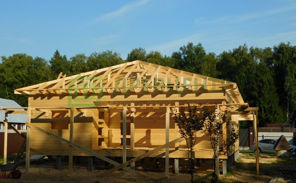 Строительство дома из бруса 10х10 м. в Наро Фоминском районе, д. Санники