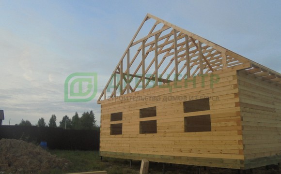 Строительство дома из бруса по проекту ДБ70 в Шаховском районе д. Степаньковское