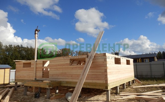 Строительство дома из бруса по проекту ДБ144 в Рузском районе, Дороховские дачи