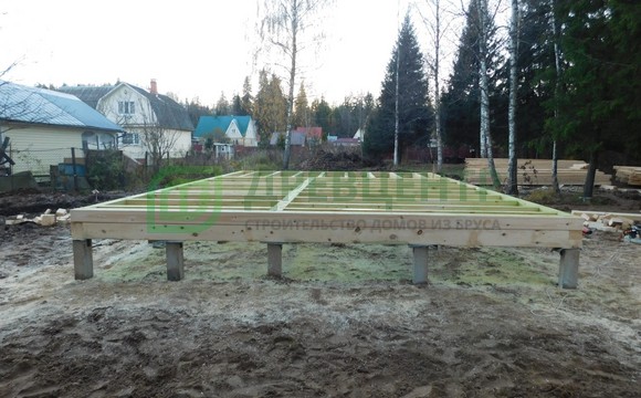 Строительство дома из бруса по проекту ДБ156 в д. Покров, Солнечногорского района
