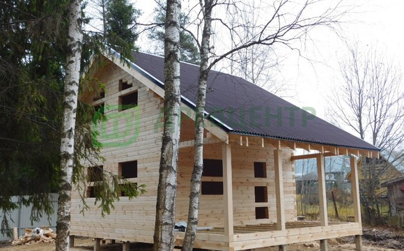 Строительство дома из бруса по проекту ДБ156 в д. Покров, Солнечногорского района
