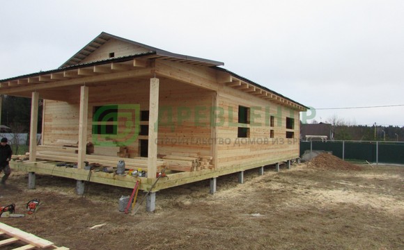 Строительство дома из бруса 10х12 м в Можайском районе д. Лыткино - 3