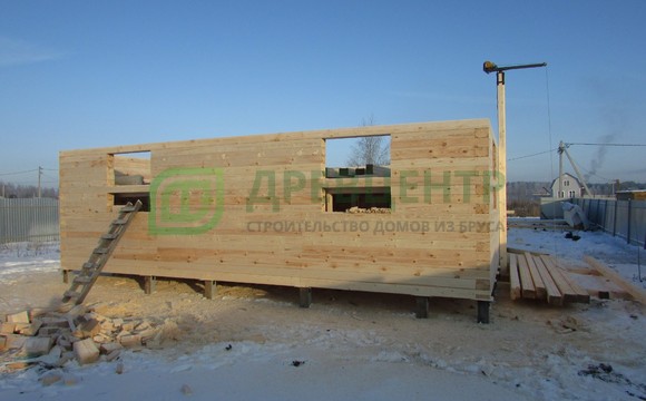 Строительство дома из бруса по проекту ДБ70 в Павловском Посаде, СНТ Дубрава