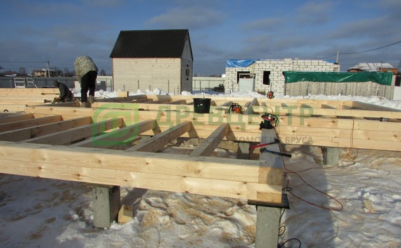 Строительство дома из бруса по проекту ДБ134 в Павловском Посаде, д. Гаврино