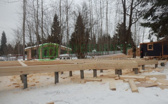 Строительство дома из бруса по проекту ДБ62 в Дмитровском районе д. Лупаново