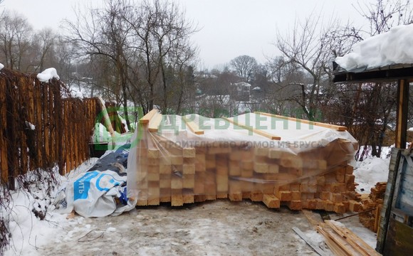 Строительство дома из бруса 6х12 в г. Таруса Калужской области
