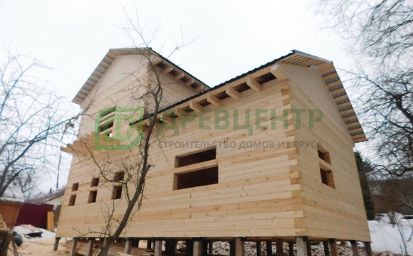 Строительство дома из бруса 6х12 в г. Таруса Калужской области