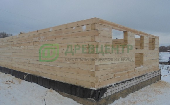 Строительство дома из обрезного бруса 6х9 в Тверской области, д. Степурино