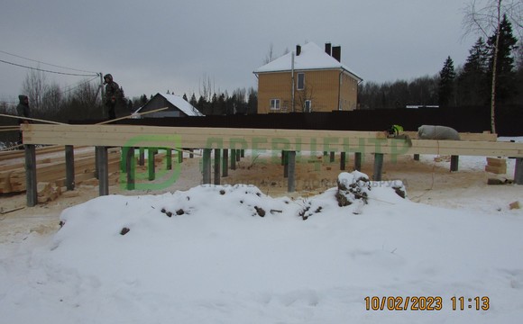Строительство дома из бруса 8х9 м в Шаховском районе, д. Малое Судислово
