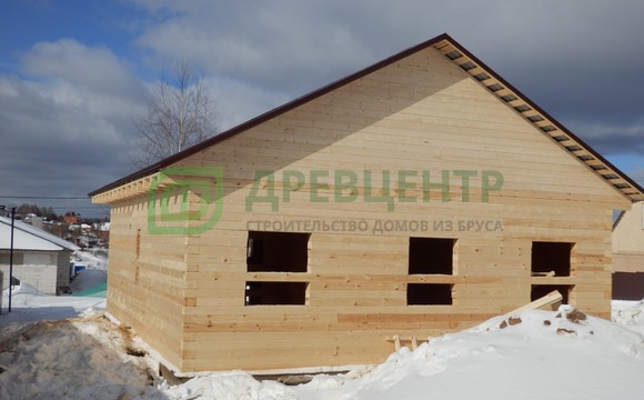 Строительство дома из бруса 9х10 м в Солнечногорском районе, д. Загорье