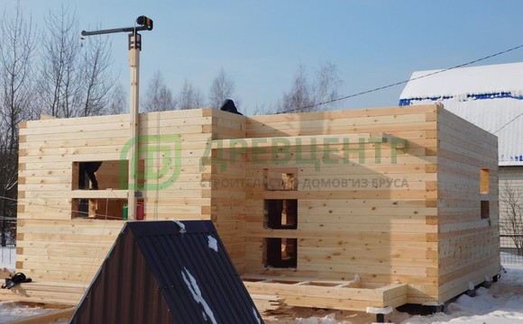 Строительство дома из бруса по проекту ДБ146 в Малоярославецком районе, СНТ Восход