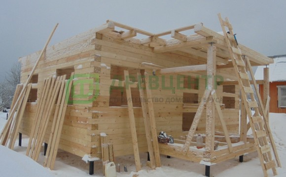 Строительство дома из бруса по проекту ДБ136 в Рузском районе СНТ Подлипки