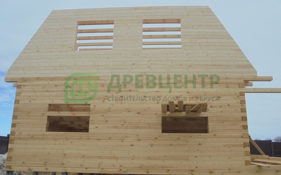 Строительство дома из бруса из бруса 8х9 м в Зарайском районе д. Старо Подгороднее