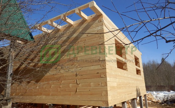 Строительство дома из бруса 7х11 м в Дмитровском районе д. Лупаново