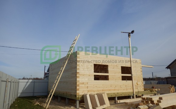 Строительство дома из бруса по проекту ДБ143 в Ступинском районе, д. Канищево
