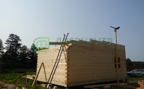 Строительство бани из бруса 8х9 м. в Можайском районе, д. Холдеево