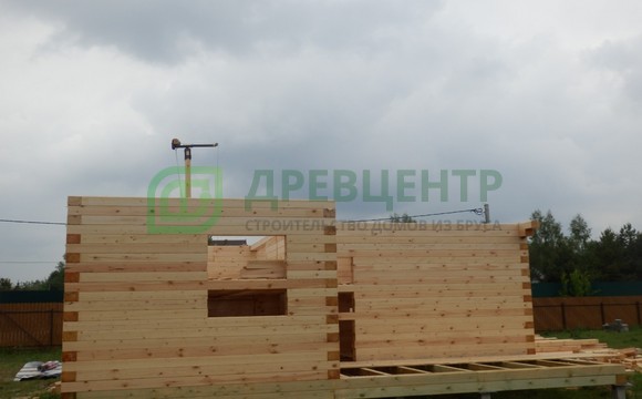 Строительство бани из бруса 8х9 м. в Можайском районе, д. Холдеево