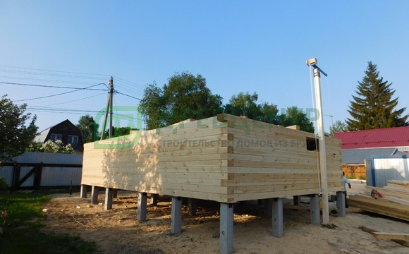 Строительство дома из бруса 6х9 м в Павлово Посадском районе д. Сонино