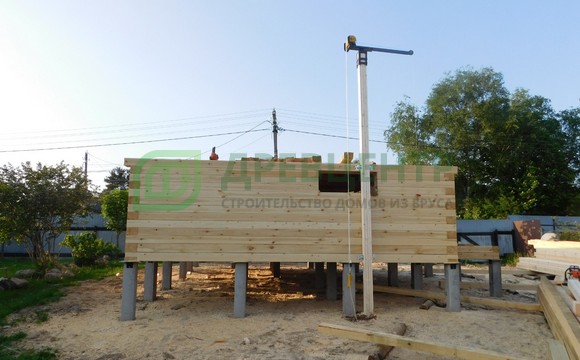 Строительство дома из бруса 6х9 м в Павлово Посадском районе д. Сонино