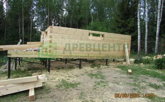Строительство дома из бруса по проекту ДБ78 в Александровском районе, В. Дворики