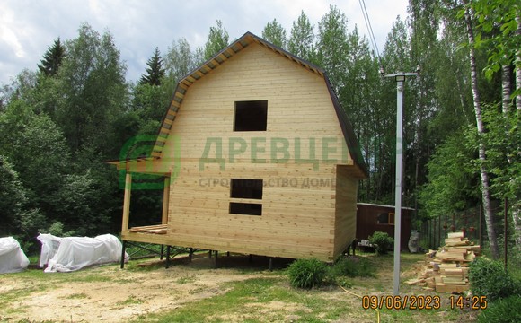 Строительство дома из бруса по проекту ДБ78 в Александровском районе, В. Дворики