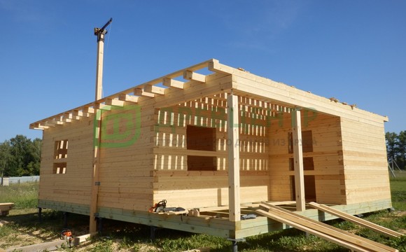 Строительство дома из бруса 8х10 м в Ступинском районе с. Березнецово