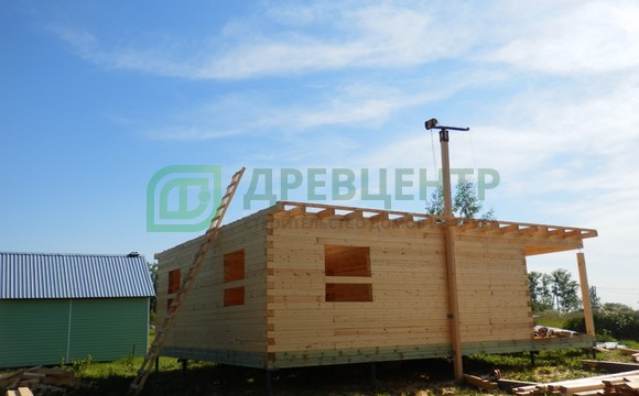 Строительство дома из бруса 8х10 м в Ступинском районе с. Березнецово