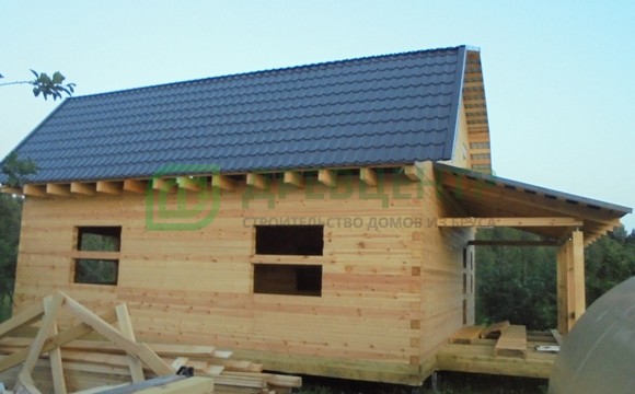 Строительство дома из бруса 9х9 м в Смоленской области, д. Батюшково