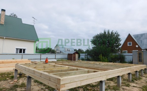 Строительство дома по проекту ДБ63 в Домодедовском районе СНТ Леснянка