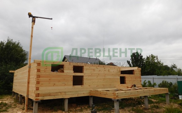 Строительство дома по проекту ДБ63 в Домодедовском районе СНТ Леснянка