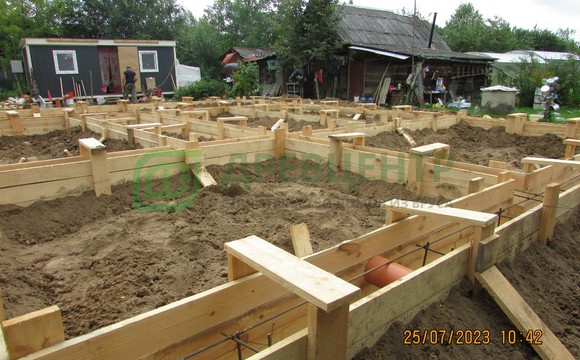 Строительство фундамента в Ступинском районе, д. Шматово