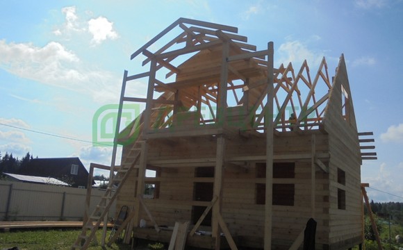 Строительство дома из бруса по проекту ДБ148 в Можайском районе ТСН Андреевское
