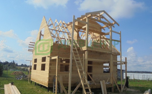 Строительство дома из бруса по проекту ДБ148 в Можайском районе ТСН Андреевское