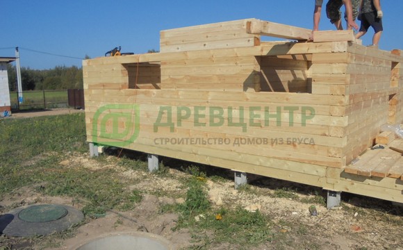 Строительство дома из бруса по проекту ДБ161 в Орехово Зуевском районе, д. Кудыкино