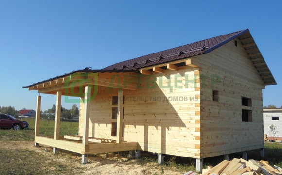 Строительство дома из бруса по проекту ДБ161 в Орехово Зуевском районе, д. Кудыкино
