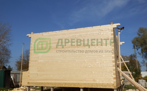 Строительство дома из бруса по проекту ДБ57 в Истринском районе д. Савельево