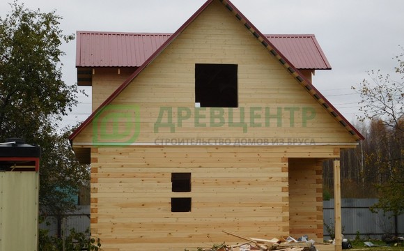 Строительство дома из бруса по проекту ДБ44 в Тверской области, Конаковский район, д. Филимоново