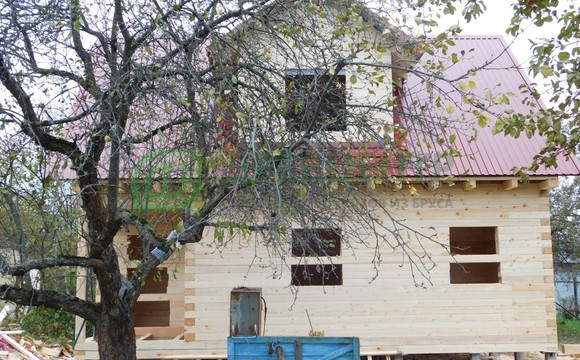 Строительство дома из бруса по проекту ДБ44 в Тверской области, Конаковский район, д. Филимоново