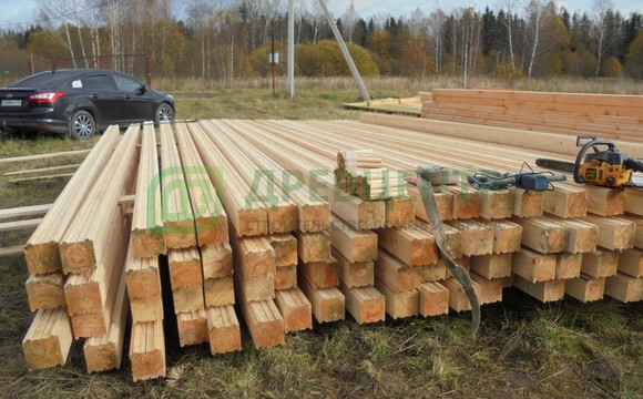 Строительство дома из бруса 6х9 м. в Серпуховском районе, д. Верхнее Шахлово