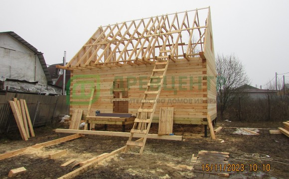 Строительство дома из бруса 6х9. в Одинцовском районе, п. Старый Городок.