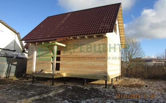 Строительство дома из бруса 6х9. в Одинцовском районе, п. Старый Городок.