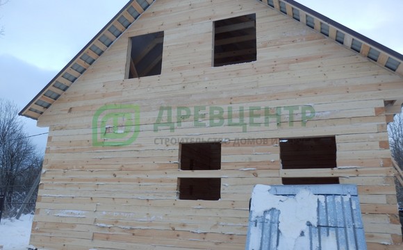 Строительство дома из бруса 8х9 м в Орехово Зуевском районе, д. Губино.