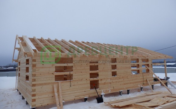 Строительство дома из бруса 8х15 м в Одинцовском районе КП Матрешки Вилладж
