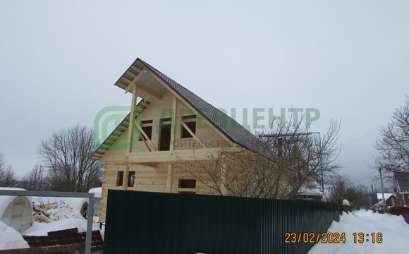 Строительство дома из бруса по проекту ДБ63 в Сергиево Посадском районе, СНТ Богородский Резчик
