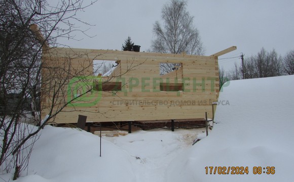 Строительство дома из бруса по проекту ДБ63 в Сергиево Посадском районе, СНТ Богородский Резчик