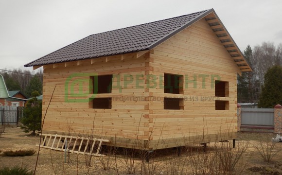Строительство дома из бруса по проекту ДБ145 в Ярославской области, с. Туношна