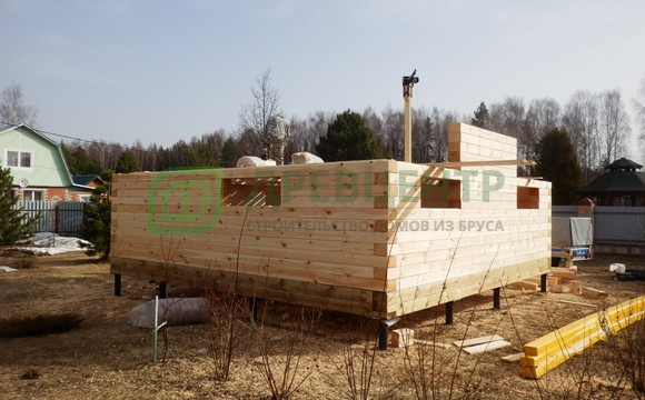 Строительство дома из бруса по проекту ДБ145 в Ярославской области, с. Туношна
