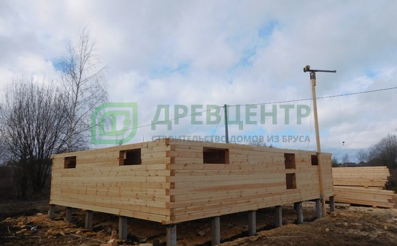 Строительство дома из бруса 7х9 м в Костромской области, г. Галич