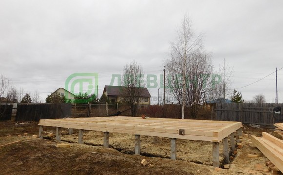 Строительство дома из бруса 7х9 м в Костромской области, г. Галич